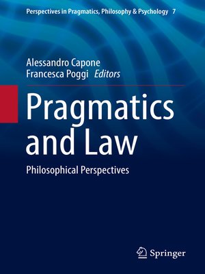 cover image of Pragmatics and Law